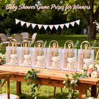 Baby Shower Prizes for Game Winners Bamboo Cheese Board Spoon Towel Thank You Card and Gift Bags for Baby Shower Wedding Bridal Shower Favors, 6 Sets - Image 4