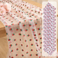 12 Pcs 29x70 Inch Strawberry Tulle Table Runner, White Lace Strawberry Tablecloth for Cake Birthday Party Wedding Baby Shower Christmas Decorations by ACRNIGHEET