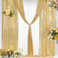 Eternal Beauty Gold Sequin Backdrop Curtains, 4 Panels 2x8FT by EternalBeauty