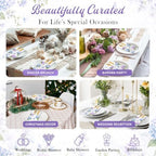 Hydrangea Linen Feel Pocket Napkins for Wedding Bridal Shower Supplies - Image 6