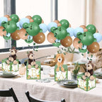Lenwen 6 Sets Baby Letter Boxes Baby Shower Decor, Bear, Brown - Image 5