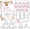 Trelaco 12 Pcs Highland Cow Baby Shower Games Bottle Chug Wooden Sign Set by TrelaCo