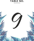 Tropical Leaves Design Table Number Cards Double Sided Party Table Numbers for Reception Baby Shower Anniversary Birthday Bridal Party 4x6 100 Pcs by Unknown