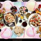 Iridescent Pastel Plates and Napkins Serve 50, Pastel Rainbow Holographic Party Plates Supplies, Disposable Paper Plates Napkins Cups Knives Forks for Birthday Wedding Baby Shower Party Decorations - Image 5