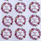 Personalized Business Logo Stickers - Ideal for Weddings, Birthdays, Favors & More. Waterproof, Fade & Heat Resistant. Pack of 100. (Wreath 13, 4 Inch) - Image 6