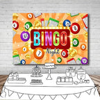 15X8FT Bingo Night Backdrop Banner Bingo Game Night Party Decorations Contest Cards Gold Coins Photo Background for Man Boys Gamer Gaming Night Party Supplies - Image 5