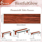 6 Pack Terracotta Cheesecloth Table Runner 10Ft 23 x 120 Inch - Image 2