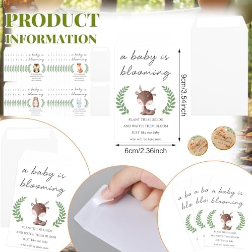Ctosree 50 Sets Woodland Baby Shower Favors for Guests - Image 3