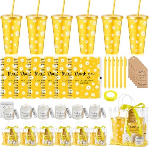 Nuogo 6 Sets New Parent Shower Prizes, Yellow Color, Daisy Style by Nuogo