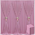 30ft x 10ft Dusty Pink Backdrop Curtain for Parties Rose Wrinkle Free Backdrop Drapes Panels for Baby Shower Birthday Party Wedding Photo Photography Polyester Fabric Background Decoration by Suppromo