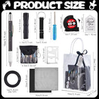 60PCS Baby Shower Prizes for Men 6 Set with Cleaning Cloth Bottle Opener Screwdriver Tape Measuring Keychain Multi Tool Pen Gift Bag Baby Shower Game Prizes for Winner Bachelor Party (Black) - Image 4