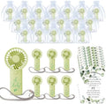 Lewtemi 25 Sets Green Baby Shower Party Favors Mini Fans for Guests, Clean by Lewtemi