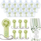 Lewtemi 25 Sets Green Baby Shower Party Favors Mini Fans for Guests, Clean by Lewtemi