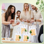 56Pcs Baby Shower Prizes for Game Winners Bamboo Cheese Board Fork Butter Spreaders Coasters Towel Artificial Potted Plant Gift Bag for Baby Shower Bridal Shower Favors (6 Sets, Bamboo Bear Shaped) - Image 6