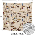 Sweet Jojo Designs 2-Piece Baby Muslin Swaddle Blanket Set (Western Cowboy) for Boys, Infant Nursery, Lightweight Cotton Blanket for Newborns (Cow Print, Wild West, Southern Charm, Country, Horse) - Image 4