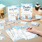 Sherr 424 Pcs Baby Shower Pacifier Hunt Games Blue Bear - Image 2