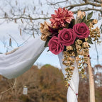 Artificial Flowers Realistic Roses, Real Looking Fake Roses with Stem for DIY Wedding Bouquets Centerpieces Bridal Shower Party Home Romantic Decorations (Wine Red, Regular 3" - 200pcs) - Image 7
