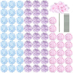 Auihiay 64Pcs Hydrangea Artificial Flowers Bulk, Faux Hydrangea Flowers by Auihiay