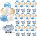 12 Sets Elephant Baby Shower Balloon Stand Kit for Table It's a Boy Baby Shower with Balloon Decoration for Elephant Theme Gender Reveal Birthday Party Table Decorations Supplies by Unknown