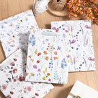 Loveinside Medium Size Gift Bags, Colorful Flower Pattern Gift Bag with Tissue Paper for Shopping, Parties, Wedding, Baby Shower, Craft-12 Pack, 7" X 4" X 9" - Image 6