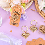 50 Pieces Diamond Shape Keyring/keychain for Bridal Shower,Wedding Party Decorations,Game Prizes, Favors,Gift,Decor,Souvenirs to Guests Bulk with Thank You Tags and Gift Bags - Image 7