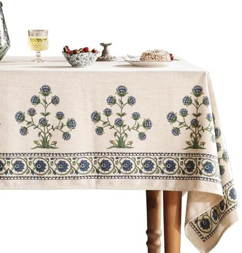 patdrea Vintage French Printed Tablecloth,Square,55"x55" by Welcometopatdrea
