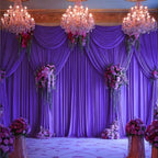 Purple Backdrop Curtains 4 Panels - Wrinkle-Free Polyester Photography Drapes for Baby Shower & Birthday Party - 16 X 10FT - Image 5