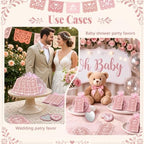 50 Set Cielito Lindo Mexican Baby Shower Party Favors, Heart-Shaped Mirrors with Organza Bags & Thank You Cards, Pink Talavera Party Gifts Bulk for Guests Bridal Shower Wedding Gender Reveal Party - Image 6