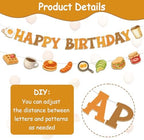 Brunch Birthday Party Decorations Brunch Happy Birthday Backdrop Banner Garland Breakfast Food Cake Topper Honeycomb Centerpieces Balloons for Boys Girls Let's Brunchs Bday Decor Party Supplies - Image 6