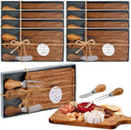 Ziliny 8 Sets Baby Shower Prizes Mini Charcuterie Board, Acacia Color by Ziliny