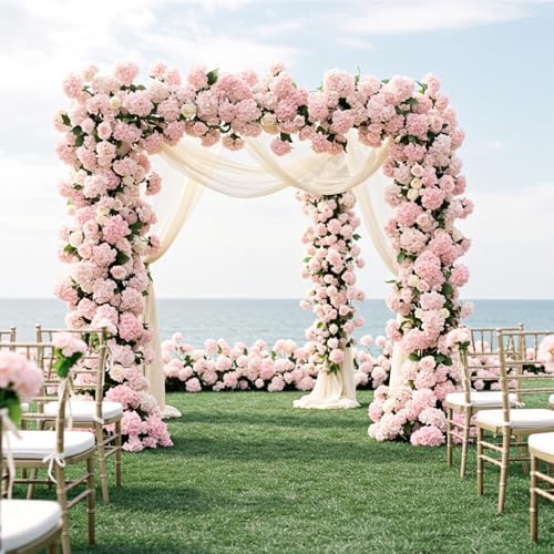 Auihiay 404Pcs Hydrangea Artificial Flowers Bulk, Faux Hydrangea Flowers - Image 6