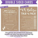 Hadley Designs - 50 Rustic Baby Prediction And Advice Cards, Trivia Games, etc, 25 Baby Animal Matching, Nursery Rhyme Game - 6 Double Sided Cards - Image 6