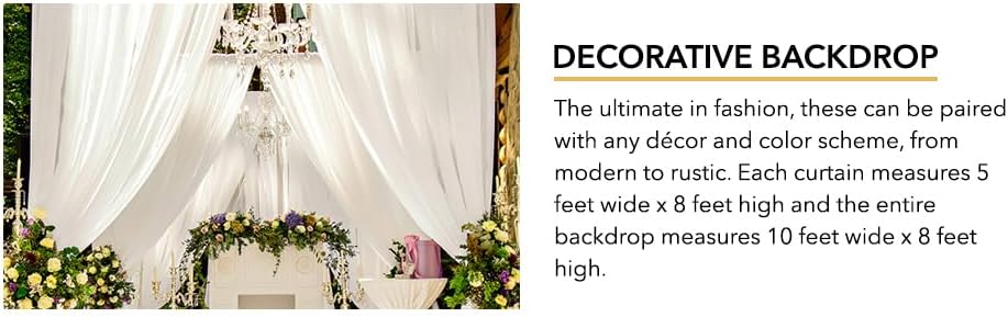 AK TRADING CO. 10 feet x 8 feet IFR Polyester Backdrop Drapes Curtains Panels with Rod Pockets - Wedding Ceremony Party Home Window Decorations - Rust - Image 7