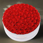 Prifroti 75 Preserved Roses in Suede Box – Luxury Rose Flower Arrangement, Preserved Flowers Gifts for Women, Wife or Mom – Birthday, Anniversary, Valentine’s Day, Mother's Day (Red) - Image 6
