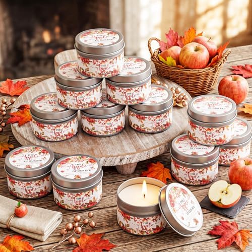 WILLBOND 12 Pcs The Apple of Our Eye Baby Shower Candle Favor Fruit Scented - Image 3