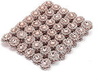 Craftdady 10 Yards Flower Rhinestone Mesh Wrap 6 Rows Faux Diamond Bling Mesh Ribbon for Wedding Cakes Birthday Baby Shower Decorations DIY Crafts - Image 2
