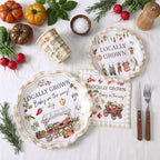 Newtay 250 Pcs Locally Grown Babyshower Disposable Paper Plates and Napkins - Image 3