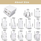 TBWIND Clear Glass Bud Vases Set of 12, Small Vases for Centerpieces - Image 2