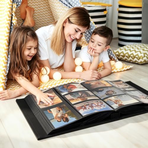 RECUTMS 1000 Photo Album 4x6 Pictures Leather Large Graduation Albums Gold - Image 5