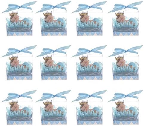 Keepsake Figurine 12 pcs Baby Boy Wearing Crown Napping | Awesome Decorations or Party Favors | for Pregnancy Announcements, Gender Reveals, Birthday and Special Celebrations - Image 3