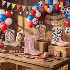Tioncy 24 Pcs Cowboy Boot Paper Gift Bags, Assorted Style, Brown and Pink - Image 5