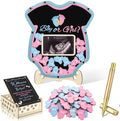 Wenqik 63 Pcs Gender Reveal Baby Shower Guest Book,Blue and Pink by Wenqik