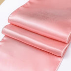 Pack of 50 Satin Dusty Pink Chair Sashes Bows 7 X 108 Inch Universal Chair Ribbons for Wedding Ceremony Party Banquet Restaurant Event Chair Decorations - Dusty Pink Chair Sashes 50 Pack - Image 3