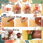 Bear Baby Shower Decorations, 185 Balloon Kit,Green, Brown, Nude, White - Image 6