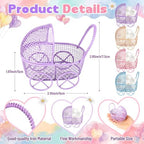 Threehoney 12 Pcs Baby Shower Mini Carriage Decoration, Multicolor - Image 2