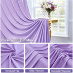 10ft×15ft Taro Purple Backdrop Curtain for Wedding Parties - Image 3