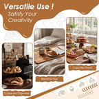 Arttown Acacia Wood Cake Stand Dessert Table Display Set of 5 - Image 7
