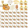 IIKUM 40 Pack Glass Honey Jars, 1.5 oz Hexagon Honey Pots with Lids, Dippers, Bee Pendants, Gift Bags, Thank You Cards, Jute and Stickers-Great Honey Jars Set for Baby Shower, Wedding and Party Favors by CelebrateEveryMoment