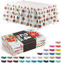 Exquisite Holiday Table Skirt 24 Pack - Disposable Plastic Table Skirts for Rectangle Tables 6ft 8ft & Round Tables - 29in x 14ft Self-Adhesive Strip - Birthday Wedding Gender Reveal Decor by Exquisite