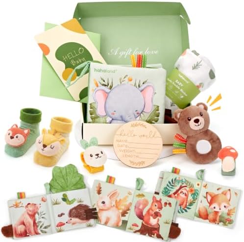 hahaland for Boys Newborn Gender Reveal Gifts Basket Set by hahaland